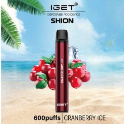 3 x IGET vape Nederland shion 46N8T12 cranberry-ijs