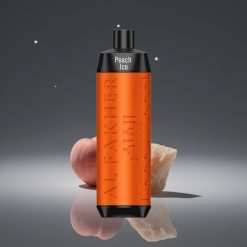 Al Fakher Crown Bar 8000 Crystal Wegwerp Vape – Peach Ice, 18ml, 5mg, USB-C