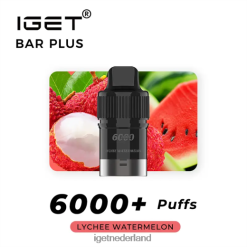 IGET bar Amsterdam bar plus pod 6000 trekjes 46N8T255 lychee-watermeloen