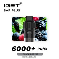 IGET bar Amsterdam bar plus pod 6000 trekjes 46N8T265 zwarte Woud