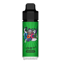 IGET bar Nederland bar plus - 6000 trekjes 46N8T534 meloen ijs