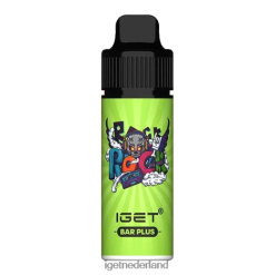 IGET bar Nederland bar plus - 6000 trekjes 46N8T564 dubbele appel