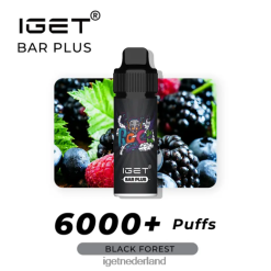 IGET bar sale bar plus - 6000 trekjes 46N8T563 zwarte Woud