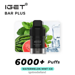 IGET bar sale bar plus pod 6000 trekjes 46N8T269 watermeloen munt ijs