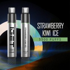 IGET bar sale hot - 5500 trekjes 46N8T583 aardbei-kiwi-ijs