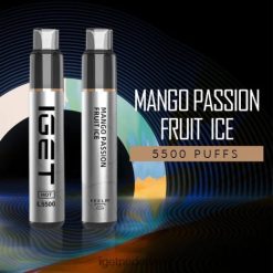 IGET bar sale hot - 5500 trekjes 46N8T613 mango-passievruchtijs