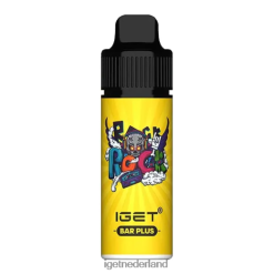IGET vape Amsterdam bar plus - 6000 trekjes 46N8T548 bananen ijs
