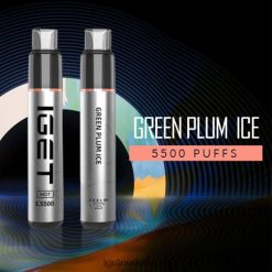 IGET vape Amsterdam hot - 5500 trekjes 46N8T538 groen pruimijs
