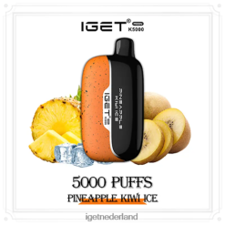 IGET vape Amsterdam moon 5000 trekjes 46N8T224 ananas-kiwi-ijs