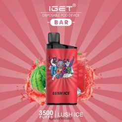 IGET vape shop bar - 3500 trekjes 46N8T437 weelderig ijs