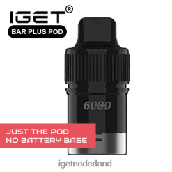 IGET vape shop bar plus - alleen pod - druivenijs - 6000 trekjes (geen batterijbasis) 46N8T667 alleen druivenijs