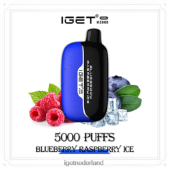 IGET vape shop moon 5000 trekjes 46N8T213 bosbessen frambozen ijs
