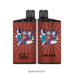 nicotinevrije IGET vape salereep 3500 trekjes 46N8T391 cola-ijs