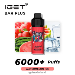 nicotinevrije IGET vape shop-reep plus vape-kit 46N8T373 watermeloen ijs