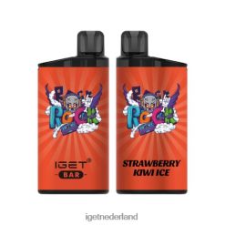 nicotinevrije IGET wholesalereep 3500 trekjes 46N8T395 aardbei-kiwi-ijs
