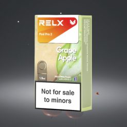RELX Pod Pro 2 0% Nicotine 600 Puff 1.9ml Eco/Smooth/Boost Modus Druif Appel