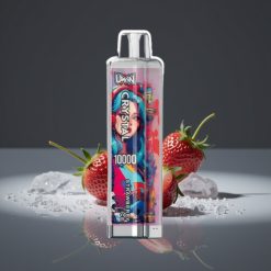 UWIN Crystal 10000 Puffs 18ml 650mAh Type-C RGB Aardbei IJs