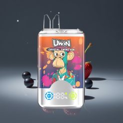 UWIN Crystal Twins 40000 Puffs Dual Smaak 32ml Mesh Coil Type-C Aardbei Framboos Kers Mr Blue