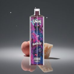 Uwin Shisha Hookah Crystal 20000 Puffs 22ml Mesh Coil Type-C DTL Peach Ice